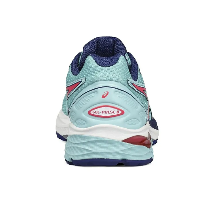 Asics Gel-Pulse 8 Wear-resistant Non-slip And Breathable Low-Top Running Shoes Women's Blue Red-3