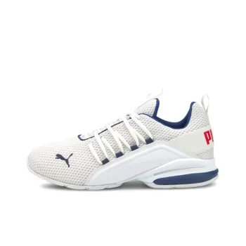 PUMA Axelion Anti-Slip And Wear-Resistant Lightweight Low-Top Running Shoes Men's White Blue