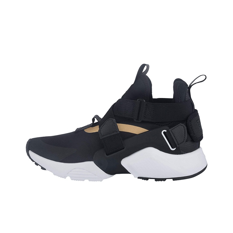 Nike Huarache City Black Metallic Gold GS POIZON