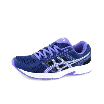 Asics Gel-Contend 4 Wear-Resistant Low-Top Running Shoes Women's Blue Purple