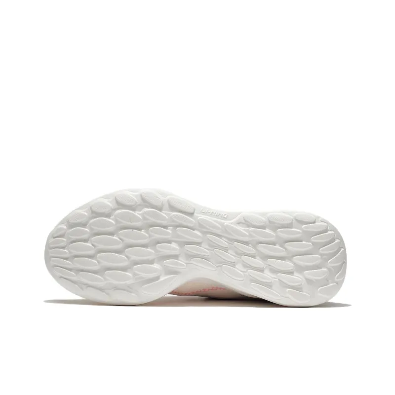 LiNing Element Cushioning Anti Slip And Wear Resistant Low Top Casual Shoes Women's Pink Apricot-6