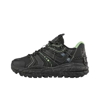 Kappa Player's Electronic Music Vintage Platform Sports Wear Resistant Coverage Low Top Casual Shoes Unisex Black