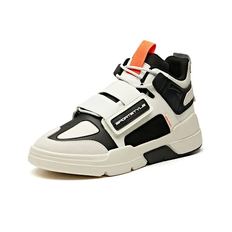 Anta Thermal Abrasion Resistant Cushioning Mid Top Skateboard Shoes Men's-2
