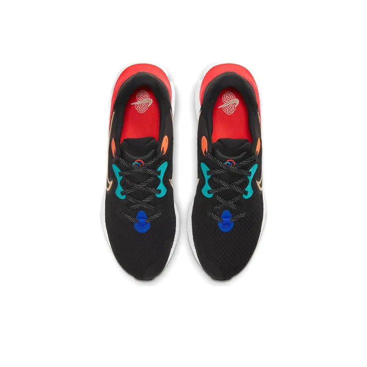 Nike Renew Run 2 Black Bright Crimson-3