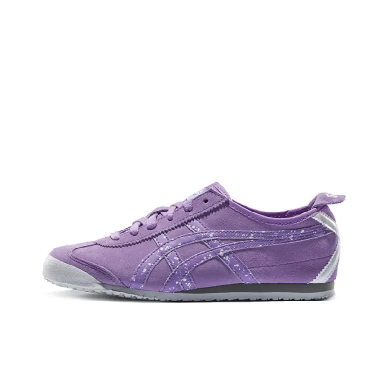 Onitsuka Tiger MEXICO 66 Anti-Slip Wear-Resistant Low-Top Casual Shoes Unisex Light Purple-0