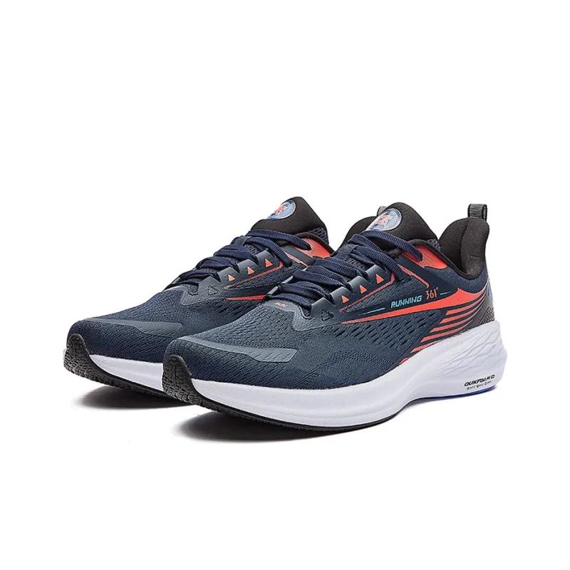 361° Flying Wing 2.0 Pro Anti Slip And Wear Resistant Breathable Low Top Running Shoes Blue Orange-2