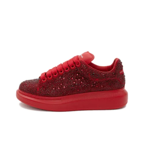 Alexander McQueen Low Top Skateboard Shoes Women's Red
