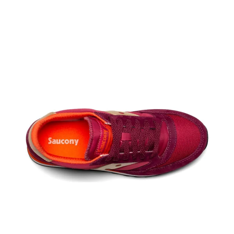 Saucony Jazz Series Running Shoes Women's Low Top Orange/Red/White-3