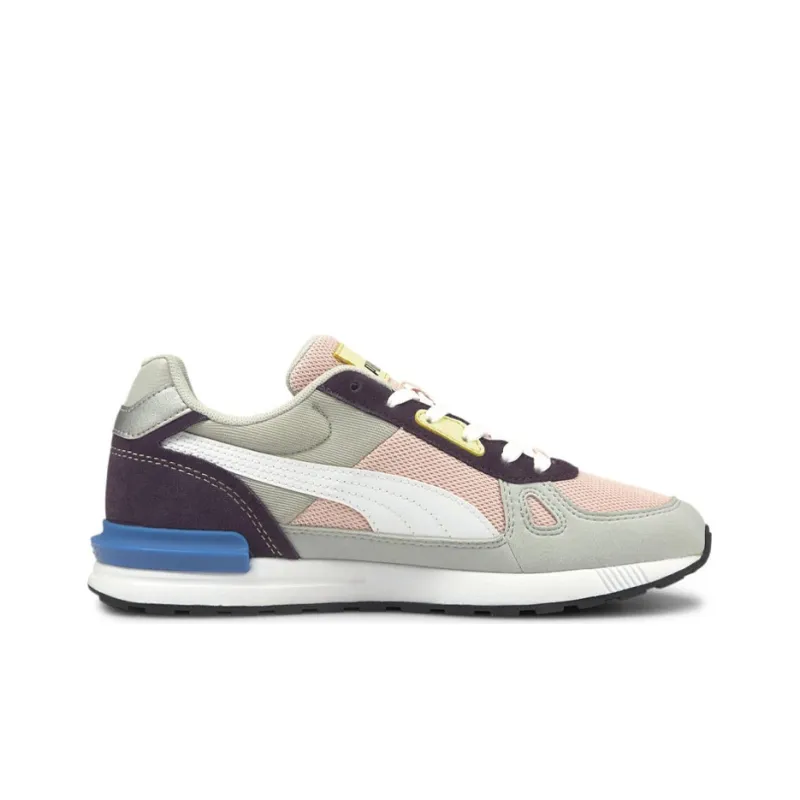 PUMA Graviton Pro Lightweight And Breathable Low Top Running Shoes Unisex Gray Pink Purple & Colorful-1