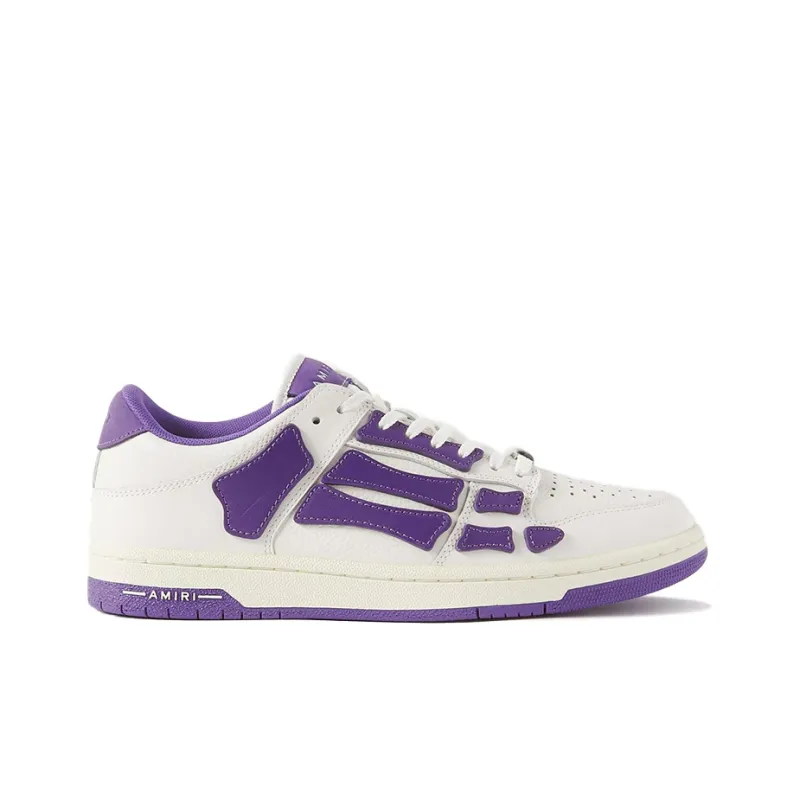 AMIRI Skel Top Low 'White Purple'-1