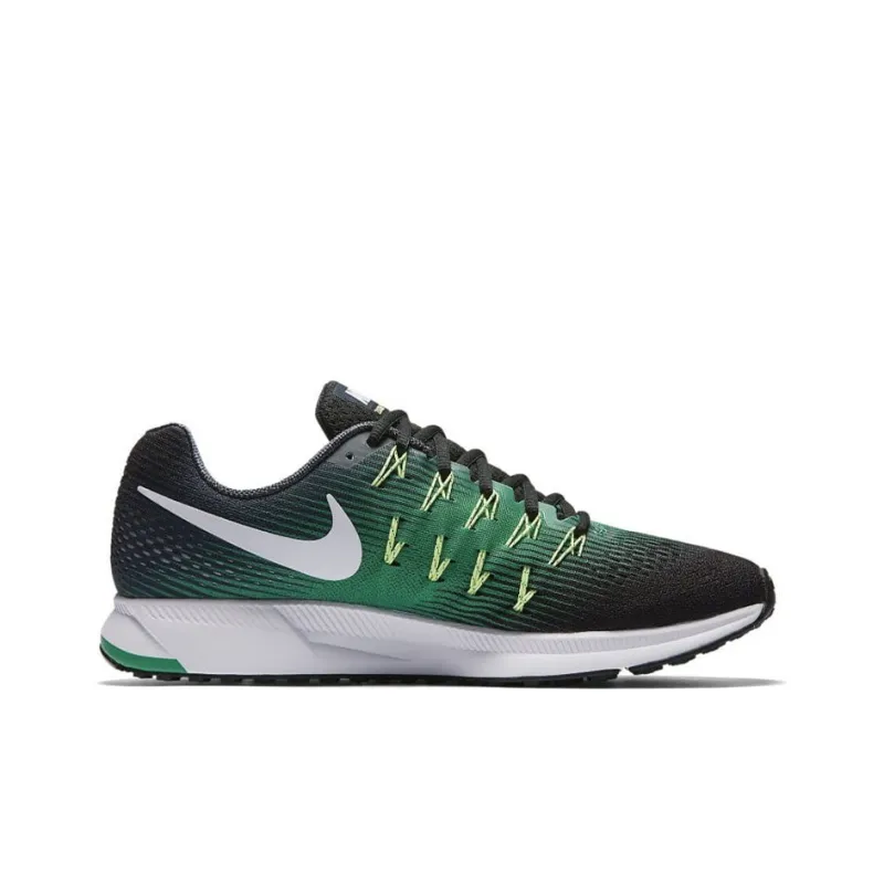 Nike Pegasus 33 Running Shoes Men Low-Top Black/Green-1