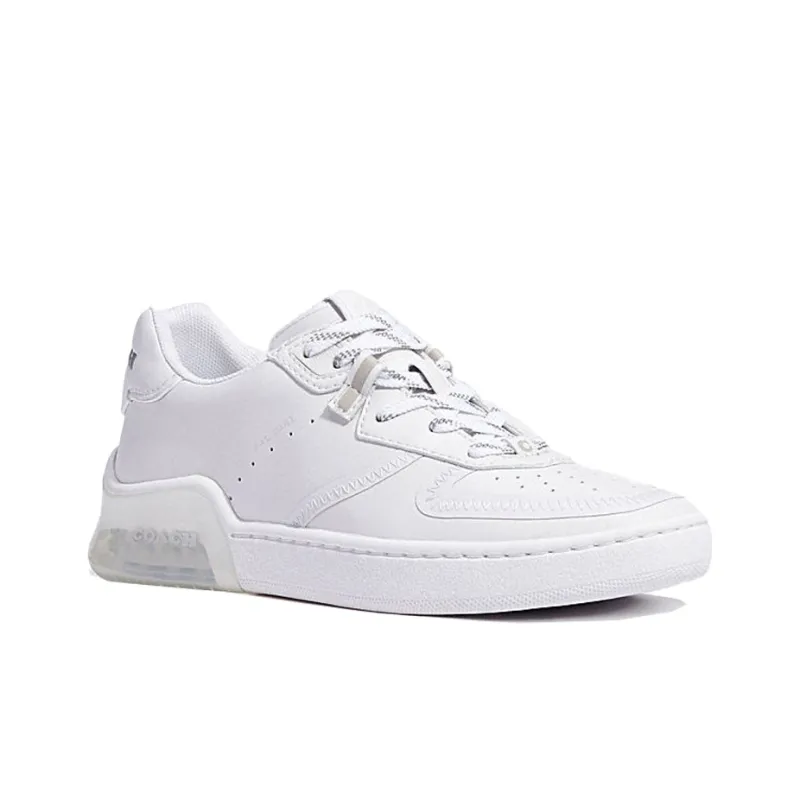 COACH CitySole Court Low Top Stylish Skateboarding Shoes Women's Pure White-2