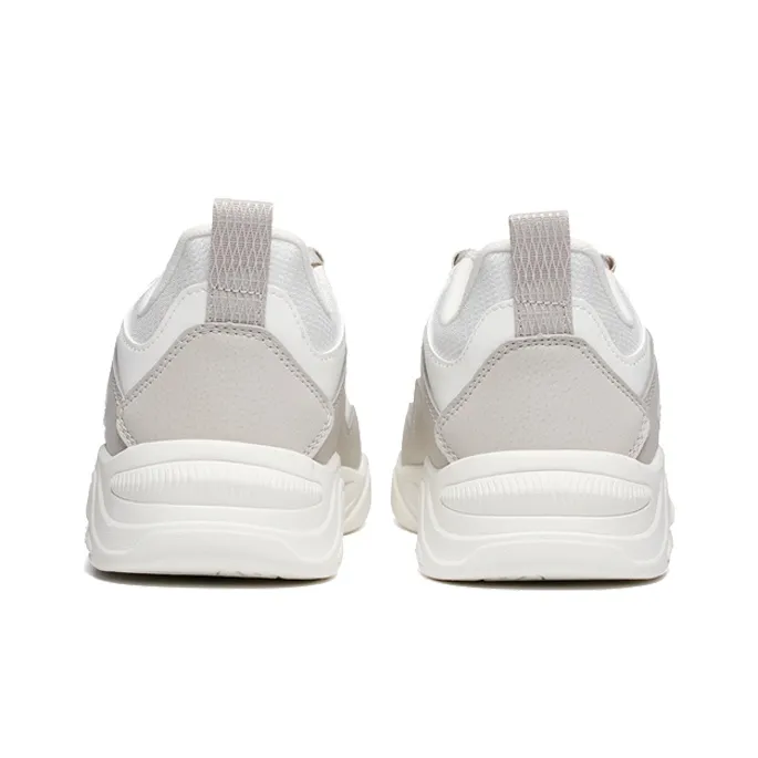XTEP Lightweight And Breathable Low Top Sports Casual Shoes Men's White Gray-3