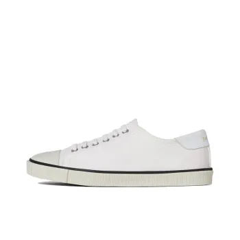 CELINE Blank Canvas Low Lace Up Sneaker Off White Women's