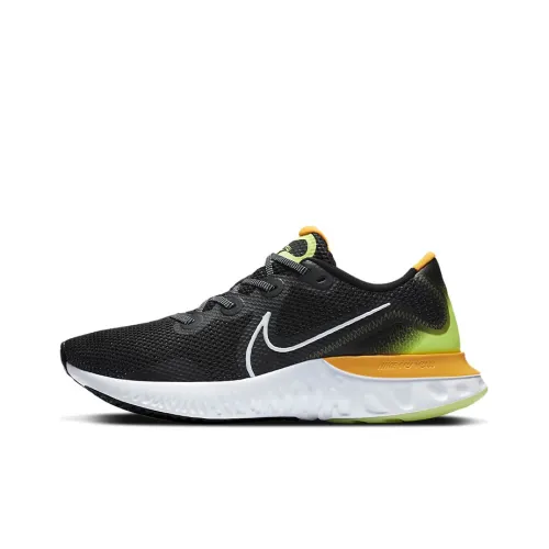 Nike Renew Run Running Shoes Men Low-Top Black/Yellow/Orange