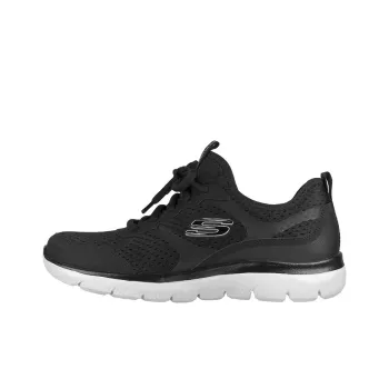 Skechers Summits Free Classics Cushioning, Slip Resistant, And Abrasion Resistant Low Top Casual Shoes Women's Black