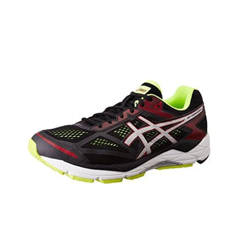 Asics Gel-Foundation 12 Running Shoes Men Low-Top Black/White/Red/Silver-2
