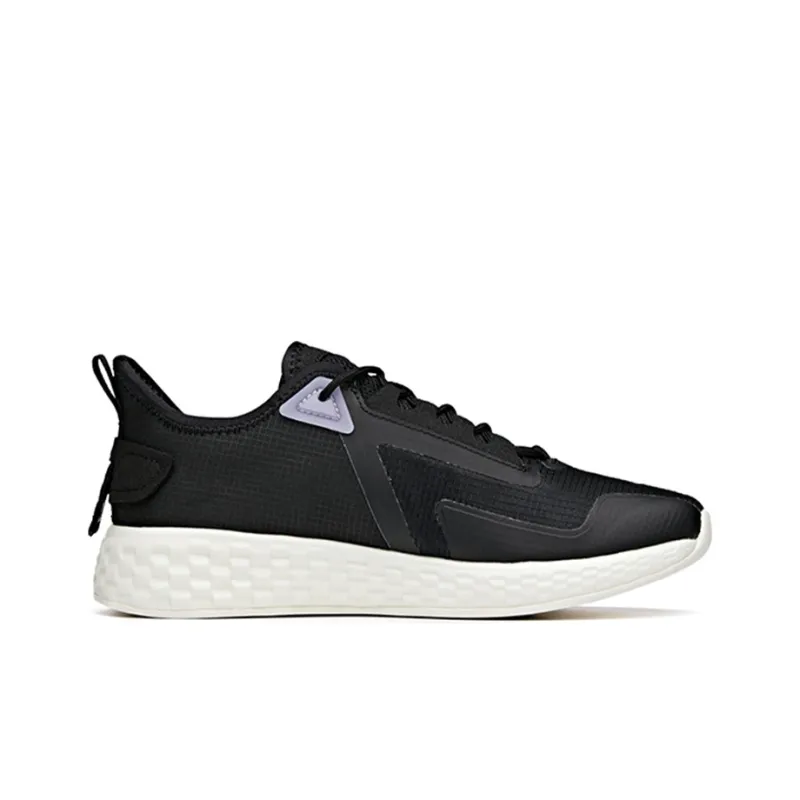 Anta Running Collection Diamond Pattern Low-Top Running Shoes Women's Black Purple-1