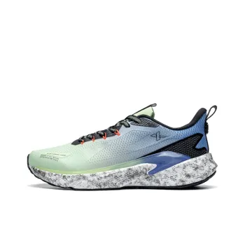 XTEP Dynamic Foam 2.0 Technology Running Shoes Green Black Blue