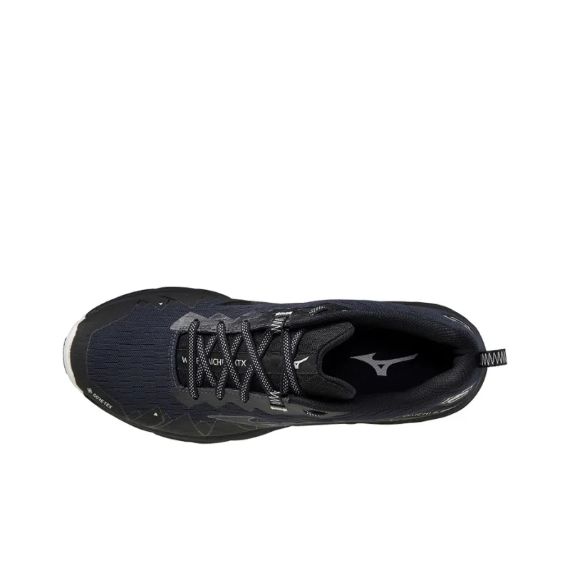 Mizuno Wave Daichi 6 Gt Anti-Slip And Wear-Resistant Breathable Low-Top Running Shoes Men's Black Blue-2