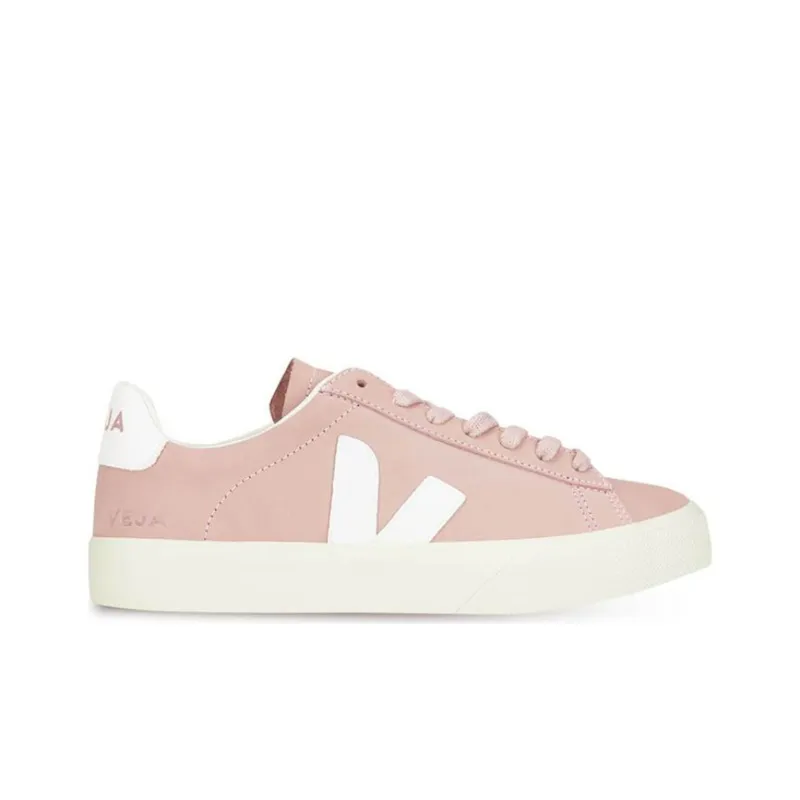 VEJA Campo Nubuck Lace Up 'Pink White' Women's-1