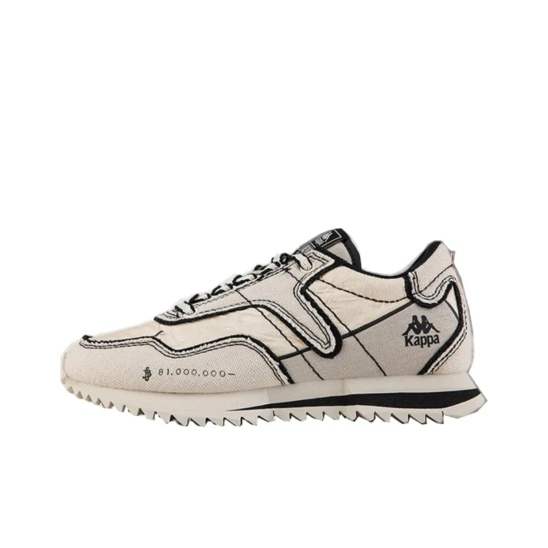 One Piece x Kappa One Piece Durable Breathable Coverage Low-Top Casual Shoes Unisex Beige-0