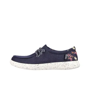 Skechers Bob's Skipper - Laurel Oak Cushioning Anti-Slip And Wear-Resistant Low-Top Casual Shoes Women's Marine Blue