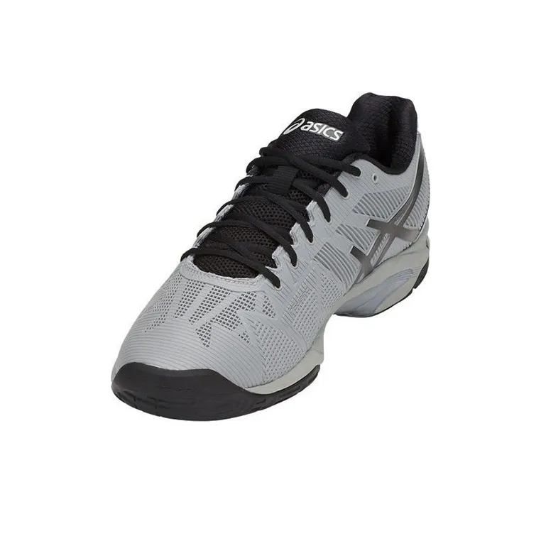 Asics Gel-Solution Speed 3 Oc Low-Top Running Shoes Men's Gray Black-3