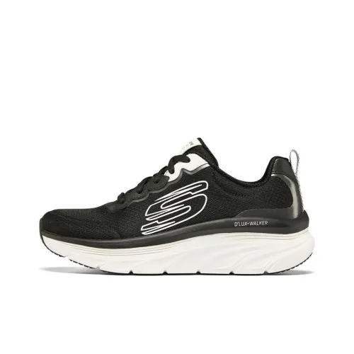 Skechers D'lux Walker Running Shoes Women's Low-Top Black/White