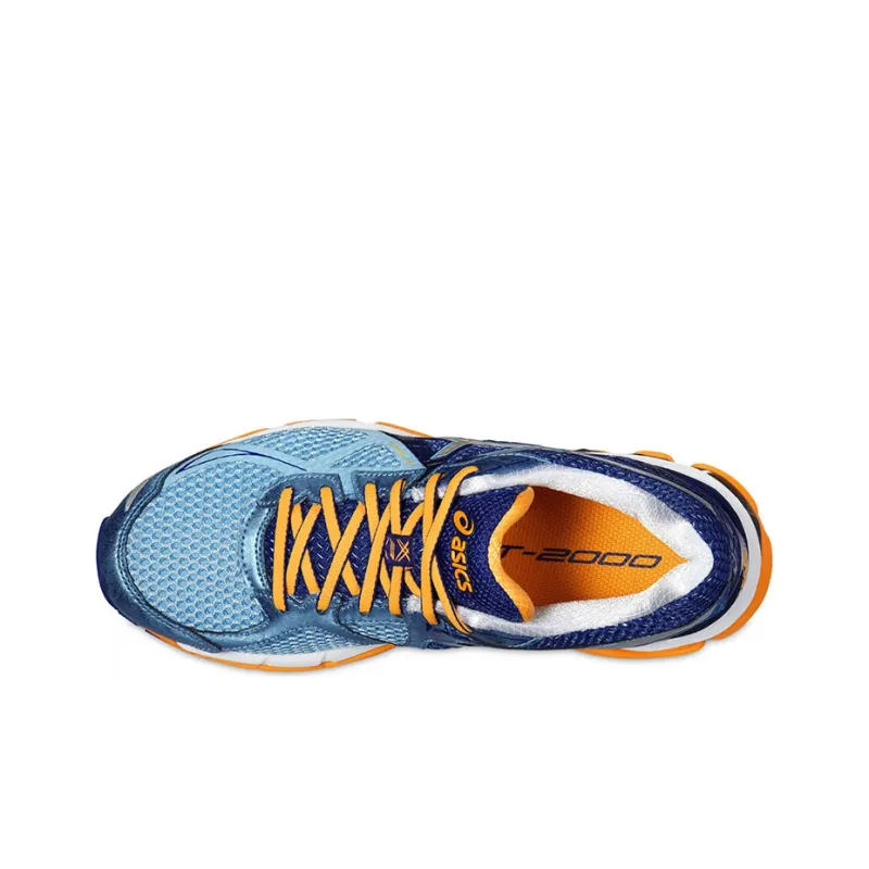 Asics GT-2000 3 Durable Breathable Low-Top Running Shoes Women's Blue Orange 2A-Width-2