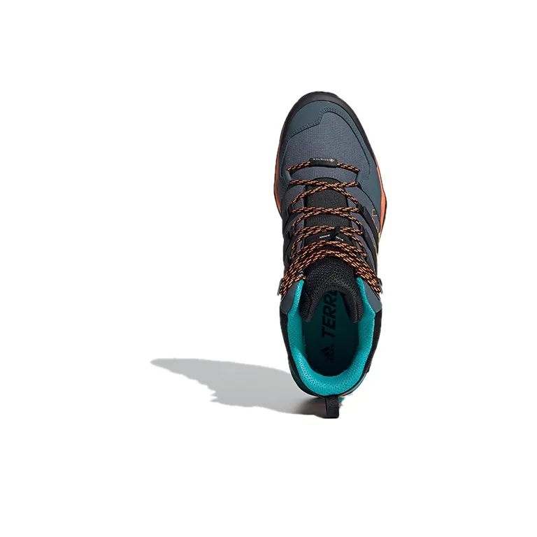 Adidas Terrex Swift R2 Mid Gore-Te Breathable Cushioning Mid-Top Trekking Shoes Men's Blue-4