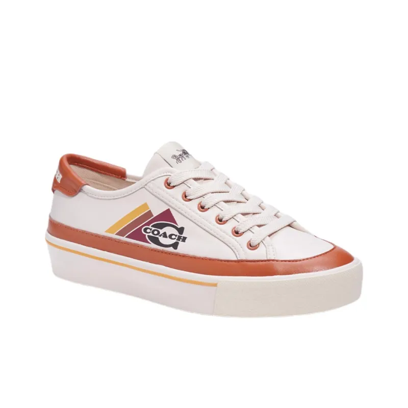 COACH CitySole Citysole Platform Stylish Skateboarding Shoes Women's White Brown-2