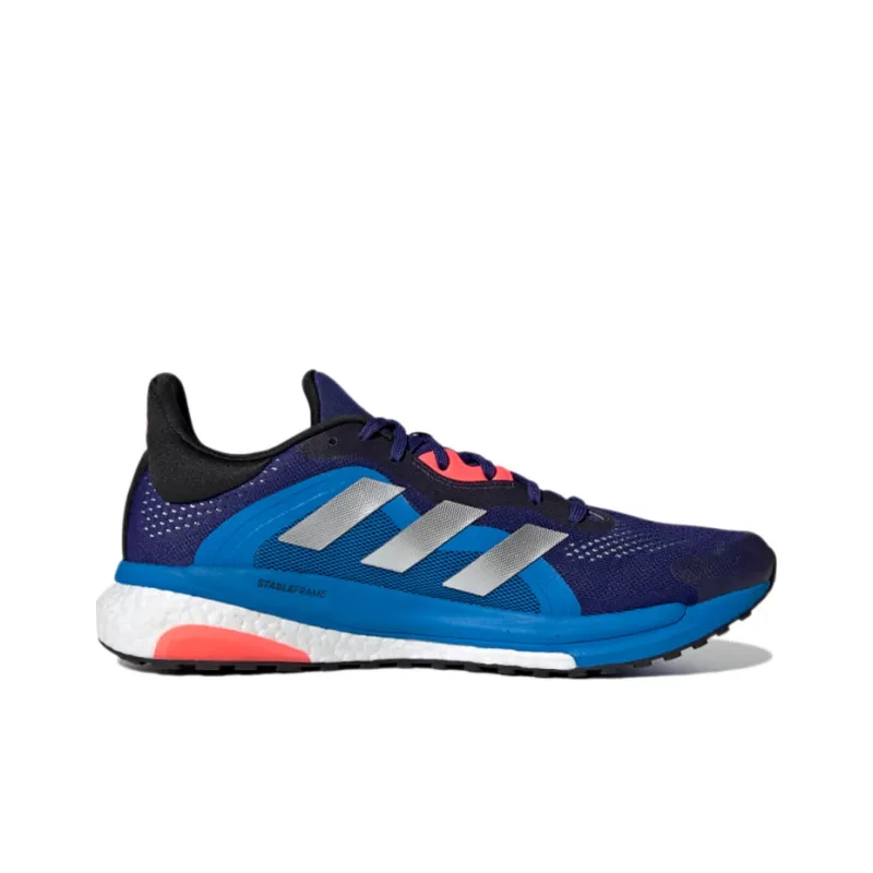 Adidas Solar Glide 4 St Breathable Low-Top Running Shoes Men's Indigo-1