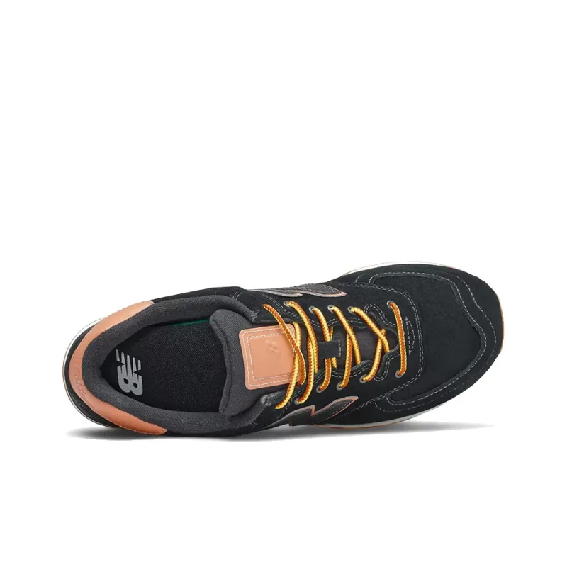 New Balance 574 Shoes 'Black Light Khaki '-2