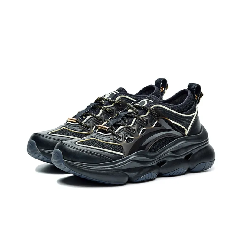 LI NING 1990 Casual Shoes Women's Low Top Black-1