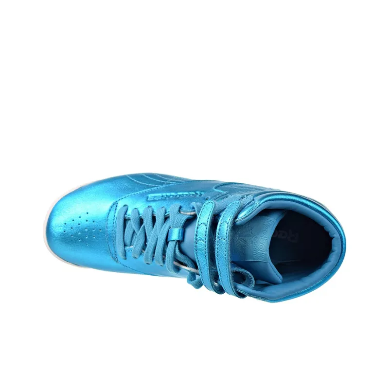 Reebok Women's Freestyle Hi Metallic 'Feather Blue' Women's-3