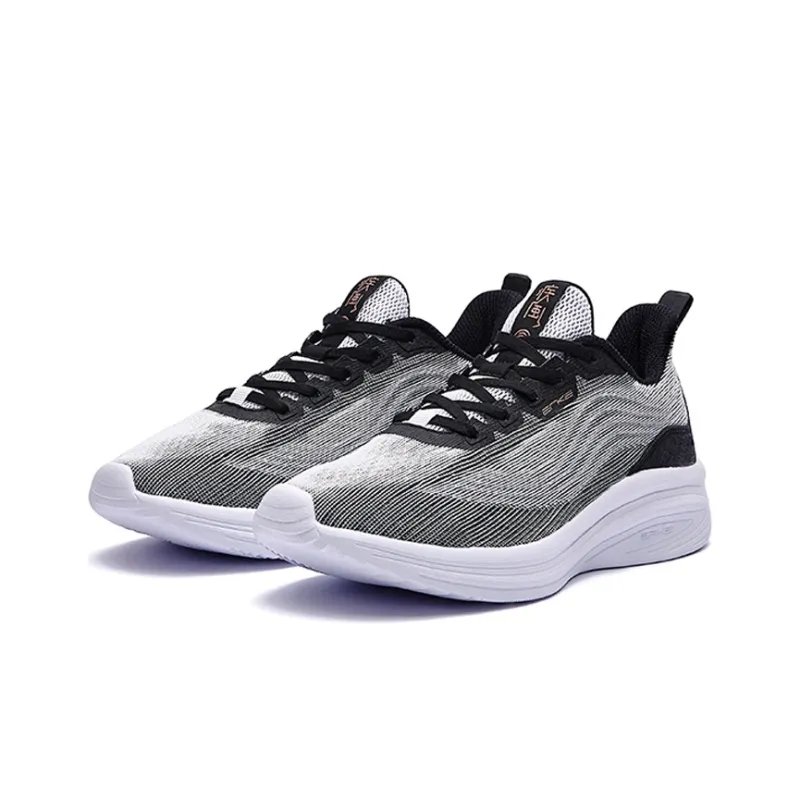Erke Casual Shoes Women's Low Top White/Black-1
