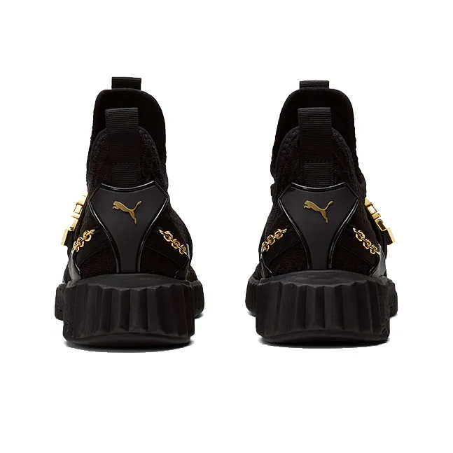 PUMA Defy Mid Top Athletic Shoes Women's Black Gold-3