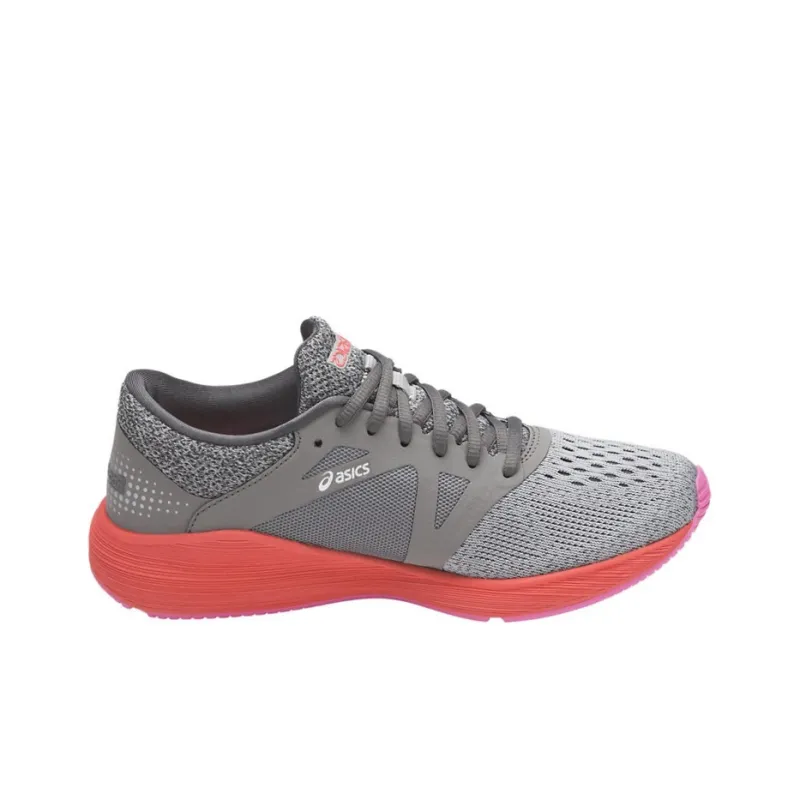 Asics Roadhawk Ff Durable Breathable Low-Top Running Shoes Women's Gray Orange-1