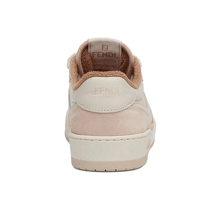 FENDI Match Low Top Suede 'Pink Beige' Women's-4