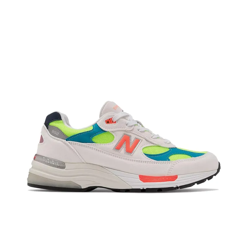 New Balance 992 White Neon Cyan-1