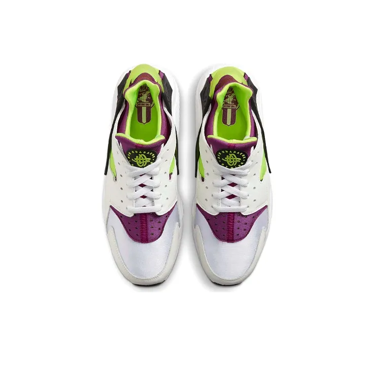 Nike Air Huarache Run Neon Yellow Magenta 2021-3
