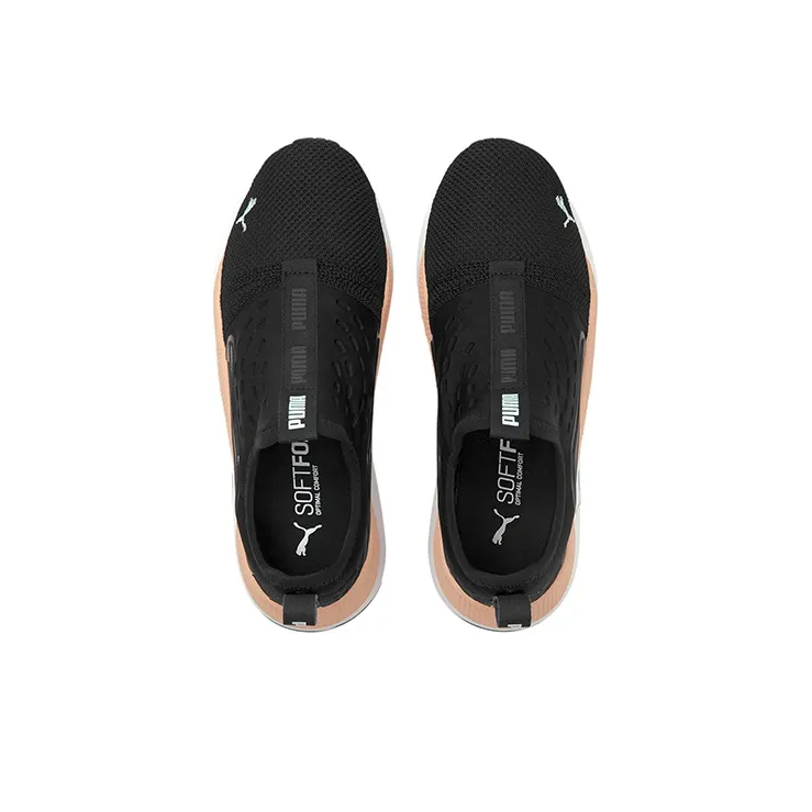 PUMA Pacer Future Slip-on Low-Top Running Shoes Women's Black Pink-2