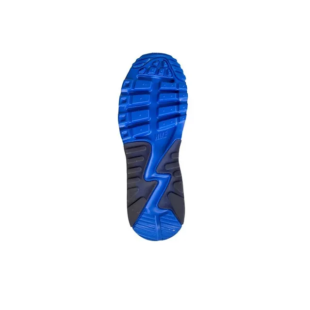 Nike Air Max 90 Cushioning Anti Slip Wear Resistant Breathable Lightweight Rebound Low Top Running Shoes Women's Blue-5