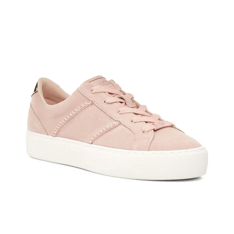 UGG Skateboard Shoes Women's Low-Top Light Pink/White-2