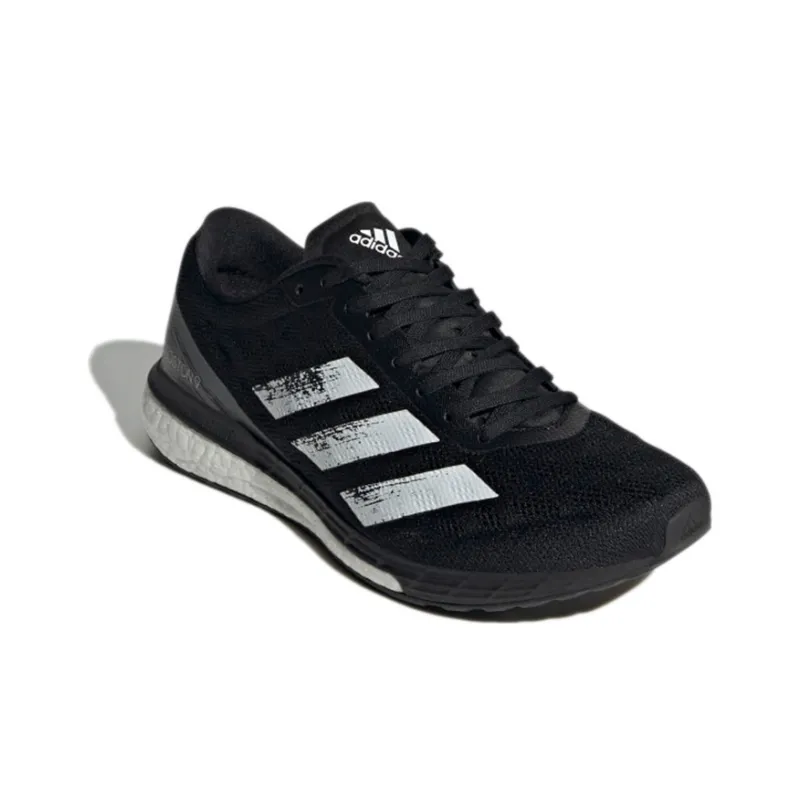 Adidas Adizero Boston 9 Anti-Slip Wear-Resistant Low-Top Running Shoes Women's Black-2