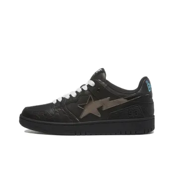 BAPE A BATHING APE Bape SK8 Sta Black Silver