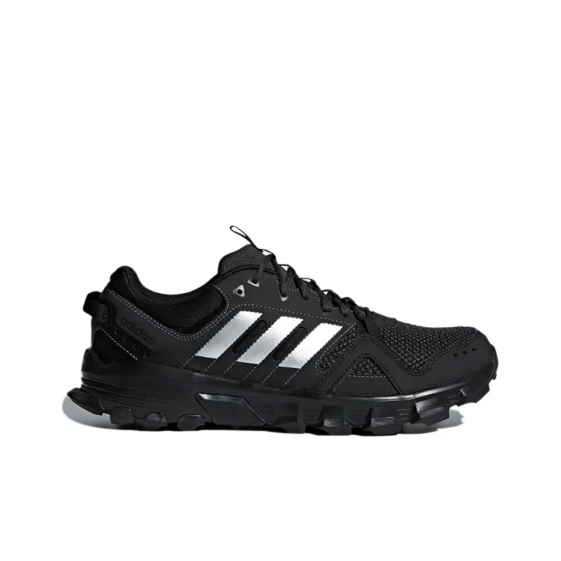 Adidas Neo Rockadia Trail Slip-Resistant Low-Top Running Shoes Men's Black White-1