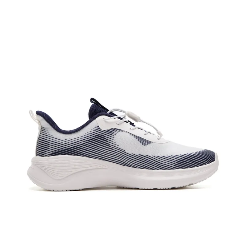 Anta Breathable Abrasion-Resistant Coverage Impact-Resistant Slip-Resistant Low-Top Running Shoes Men's White Blue-1