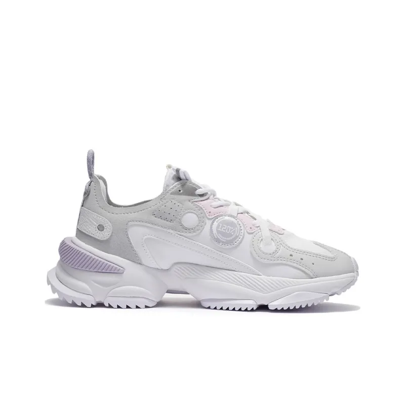 LiNing Nebula M1 Low Top Athletic Shoes Women's Gray-1